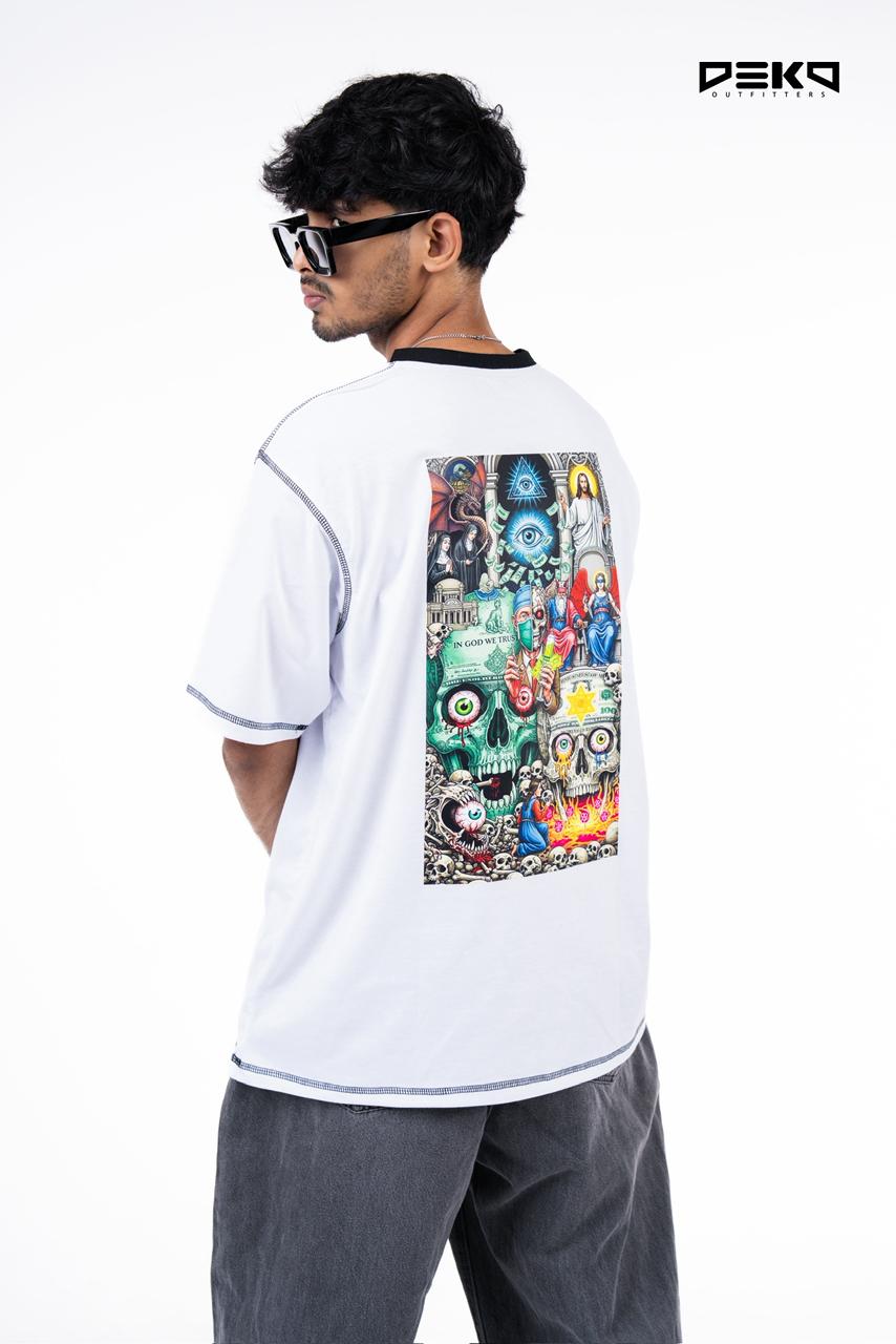 Cosmic Explosion Oversized Graphic tee