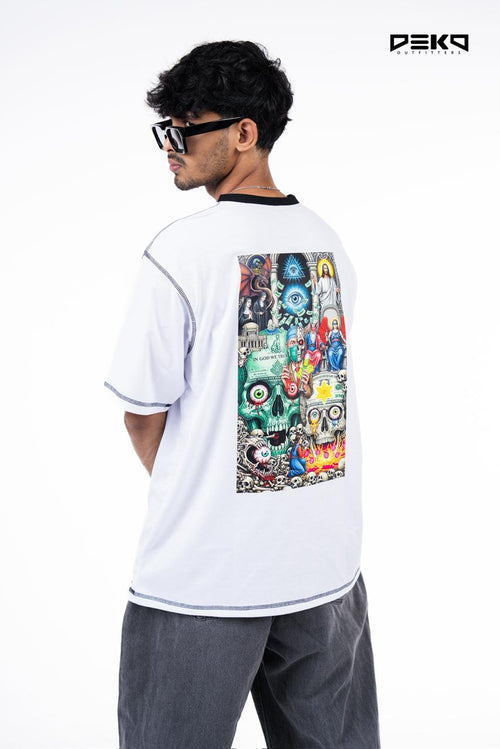 Cosmic Explosion Oversized Graphic tee